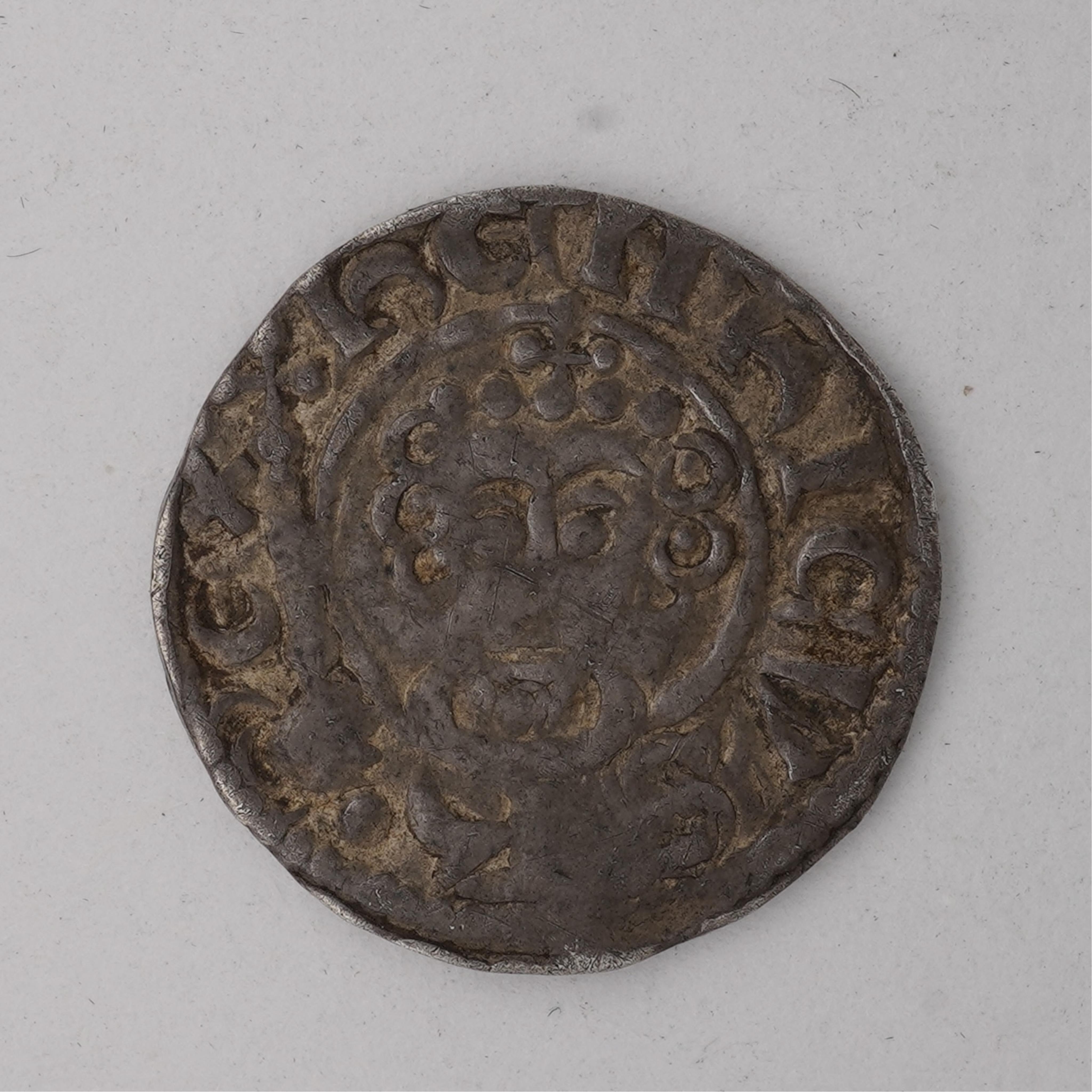 British hammered coins, John (1199-1216), silver penny, Canterbury mint, moneyer Goldwine, class 5b/a mule, fine, 1.4g, ex. Coincraft